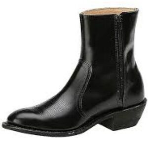 UFCW 1196 Black Leather Iguana Cowboy Boots Made In The USA